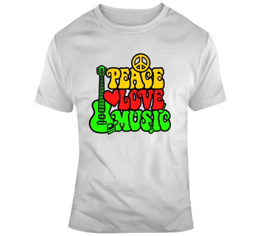 Peace Love Music T Shirt